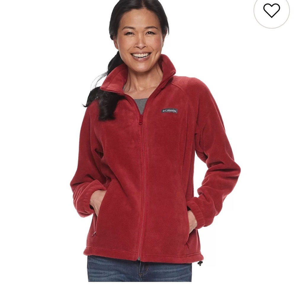Columbia Women's Deep Red Fleece Jacket